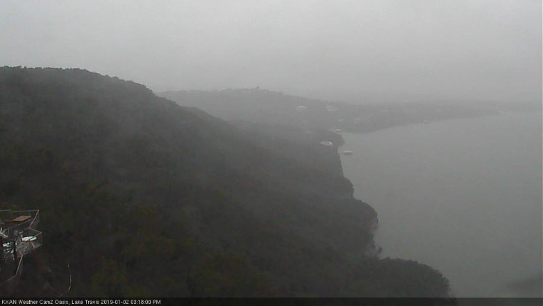 Lake Travis webcam, January 2, 2019 2:20 PM CT