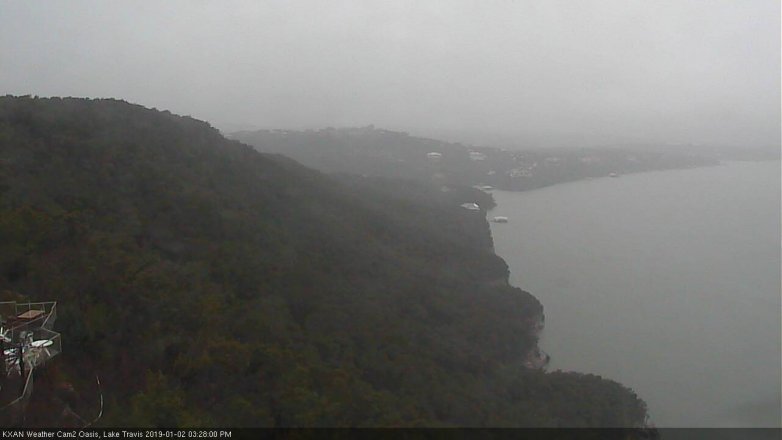 Lake Travis webcam, January 2, 2019 2:30 PM CT