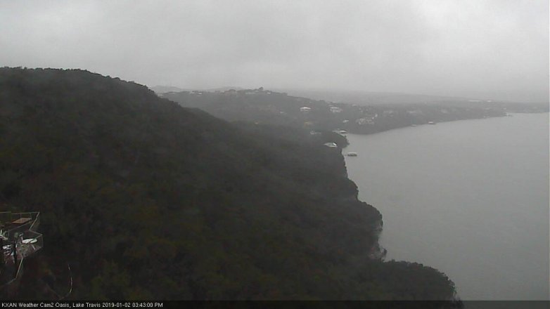 Lake Travis webcam, January 2, 2019 2:45 PM CT