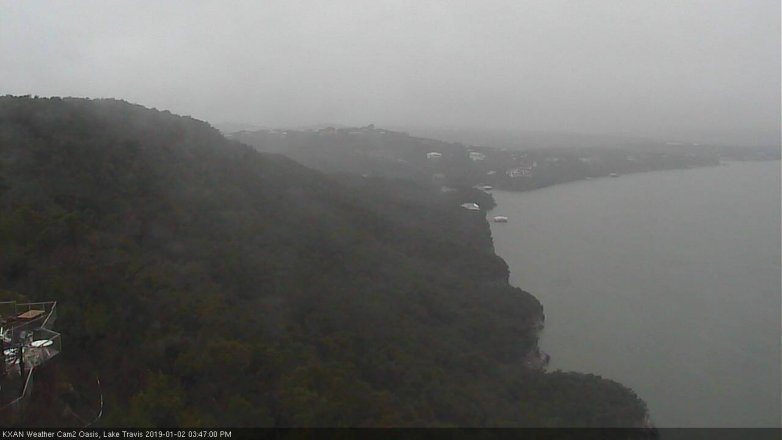Lake Travis webcam, January 2, 2019 2:50 PM CT