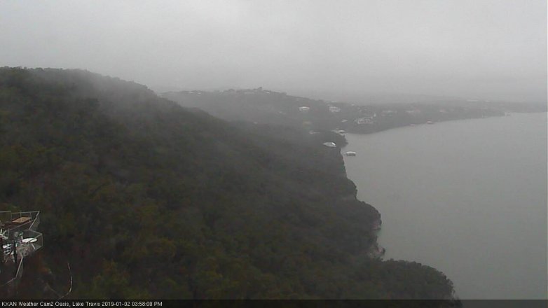 Lake Travis webcam, January 2, 2019 3:00 PM CT