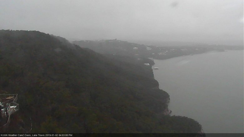 Lake Travis webcam, January 2, 2019 3:05 PM CT