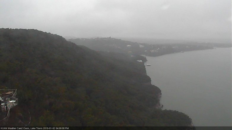 Lake Travis webcam, January 2, 2019 3:10 PM CT