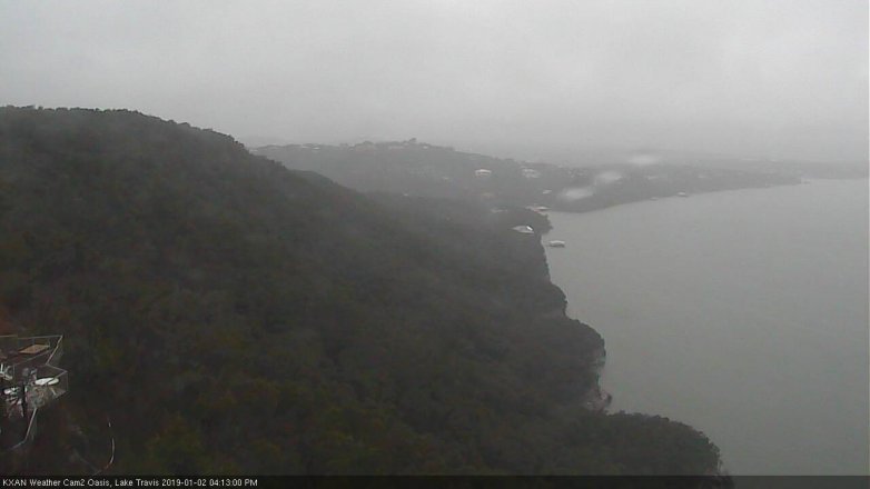 Lake Travis webcam, January 2, 2019 3:15 PM CT