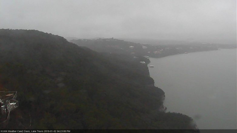 Lake Travis webcam, January 2, 2019 3:25 PM CT