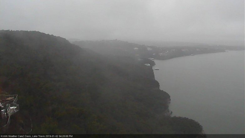 Lake Travis webcam, January 2, 2019 3:30 PM CT