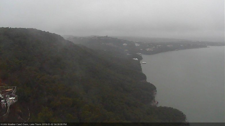 Lake Travis webcam, January 2, 2019 3:40 PM CT