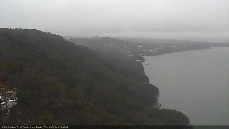Lake Travis webcam, January 2, 2019 3:50 PM CT