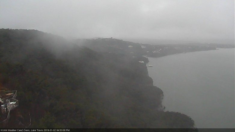 Lake Travis webcam, January 2, 2019 3:55 PM CT
