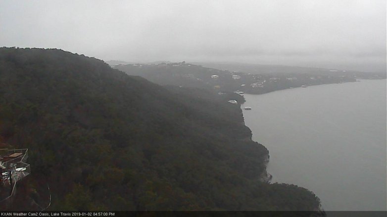 Lake Travis webcam, January 2, 2019 4:00 PM CT
