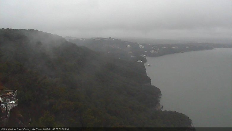 Lake Travis webcam, January 2, 2019 4:05 PM CT