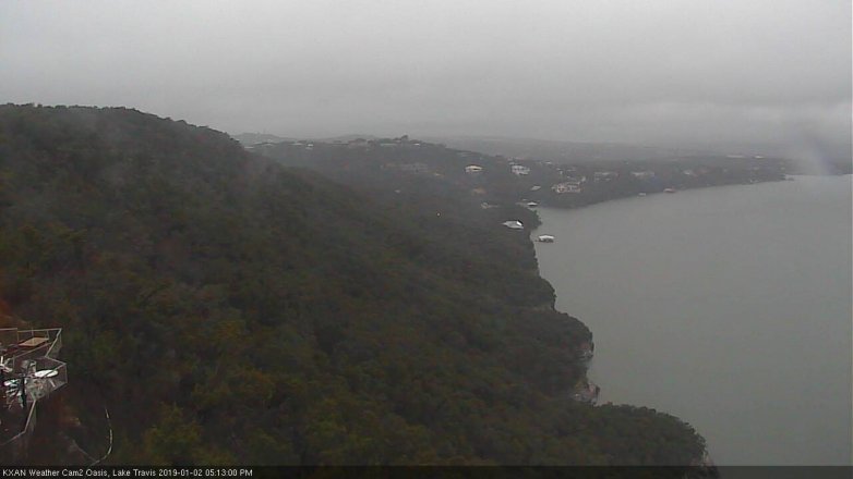 Lake Travis webcam, January 2, 2019 4:15 PM CT