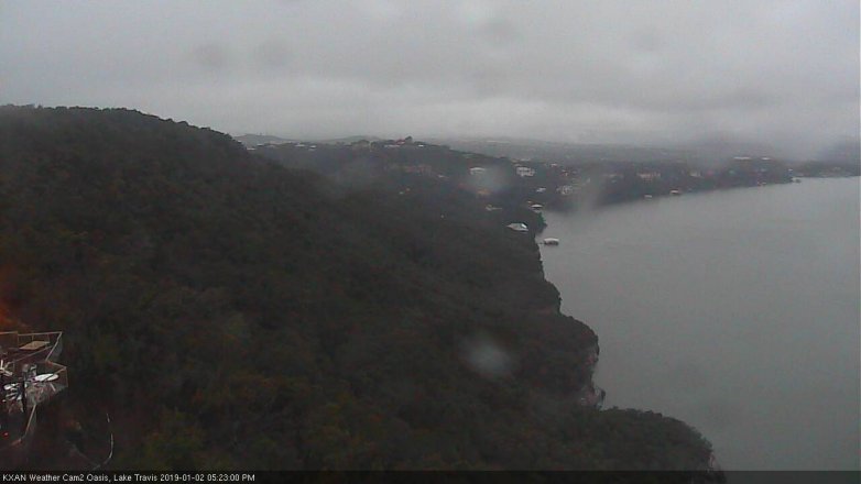 Lake Travis webcam, January 2, 2019 4:25 PM CT