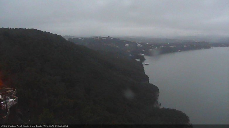 Lake Travis webcam, January 2, 2019 4:30 PM CT