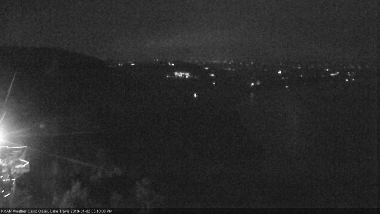 Lake Travis webcam, January 2, 2019 5:15 PM CT