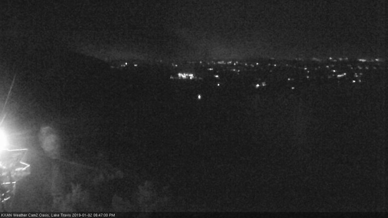 Lake Travis webcam, January 2, 2019 5:50 PM CT