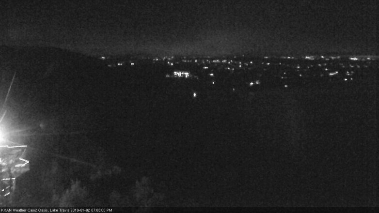 Lake Travis webcam, January 2, 2019 6:05 PM CT