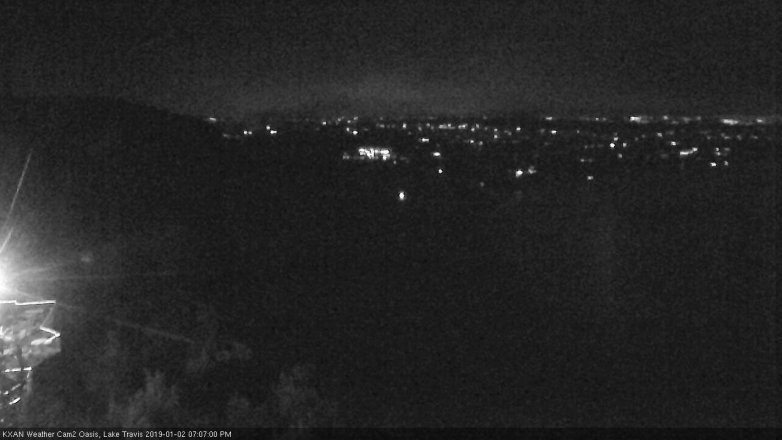 Lake Travis webcam, January 2, 2019 6:10 PM CT