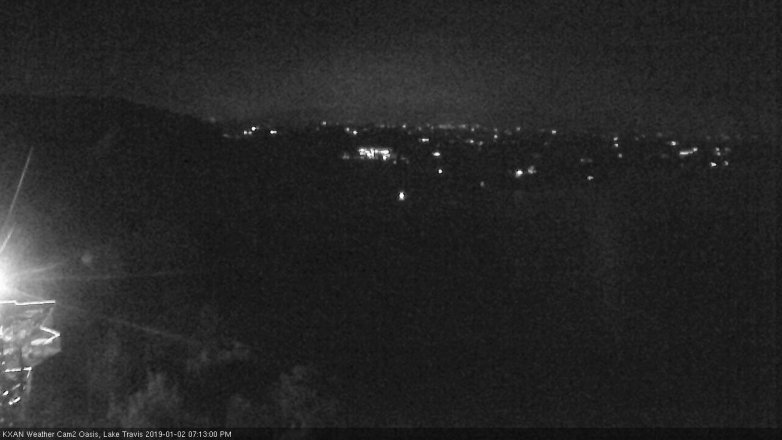 Lake Travis webcam, January 2, 2019 6:15 PM CT