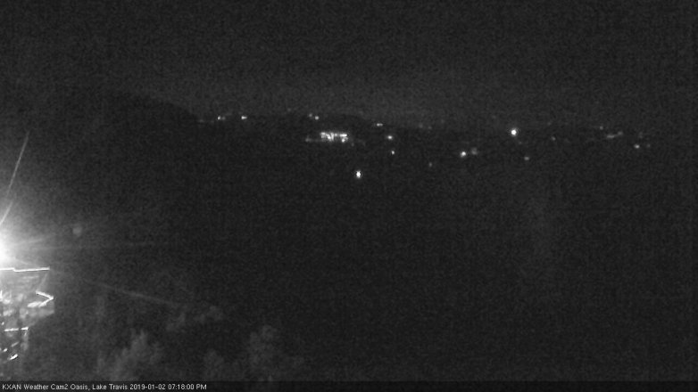 Lake Travis webcam, January 2, 2019 6:20 PM CT