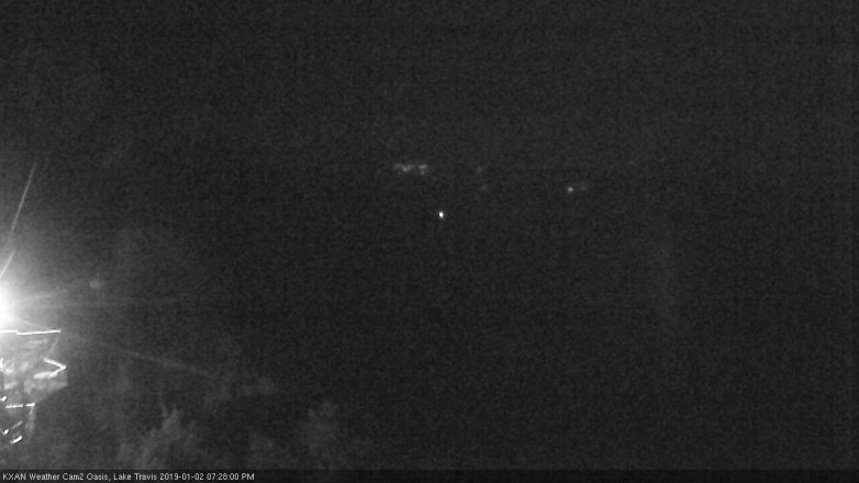 Lake Travis webcam, January 2, 2019 6:30 PM CT