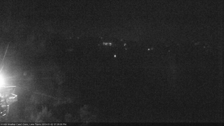Lake Travis webcam, January 2, 2019 6:40 PM CT