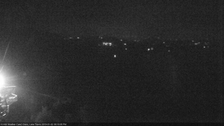 Lake Travis webcam, January 2, 2019 7:20 PM CT