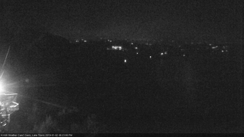 Lake Travis webcam, January 2, 2019 7:25 PM CT