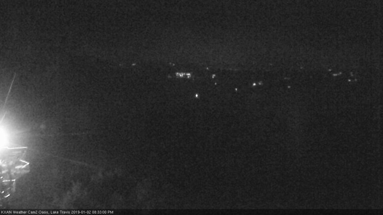 Lake Travis webcam, January 2, 2019 7:35 PM CT