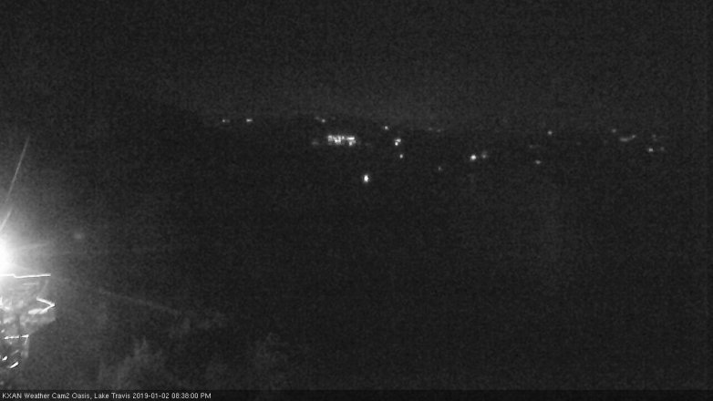 Lake Travis webcam, January 2, 2019 7:40 PM CT