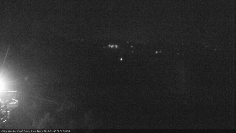 Lake Travis webcam, January 2, 2019 7:55 PM CT