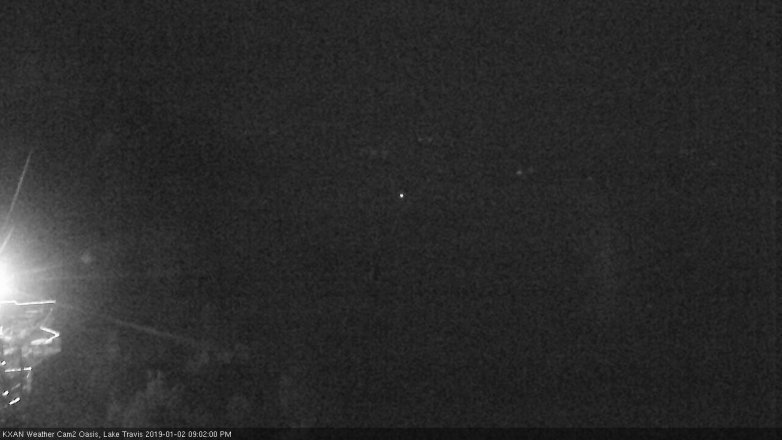 Lake Travis webcam, January 2, 2019 8:05 PM CT