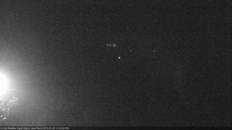Lake Travis webcam, January 2, 2019 10:35 PM CT