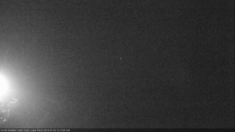 Lake Travis webcam, January 2, 2019 11:15 PM CT