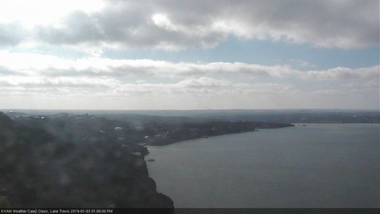 Lake Travis webcam, January 3, 2019 12:10 PM CT