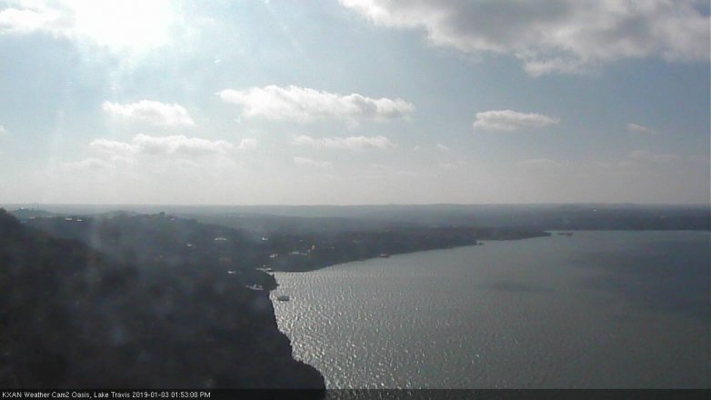 Lake Travis webcam, January 3, 2019 12:55 PM CT