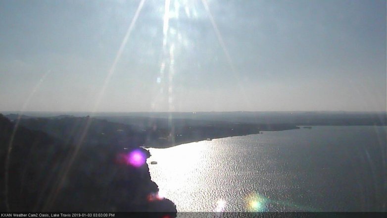Lake Travis webcam, January 3, 2019 2:05 PM CT
