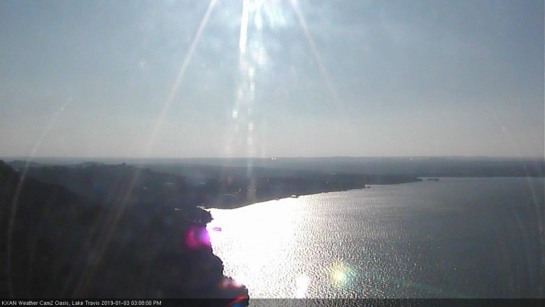 Lake Travis webcam, January 3, 2019 2:10 PM CT