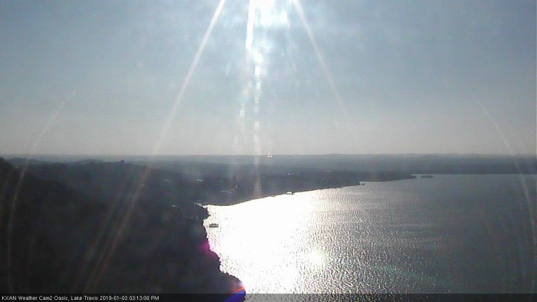 Lake Travis webcam, January 3, 2019 2:15 PM CT