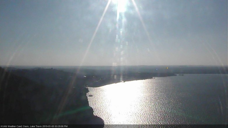 Lake Travis webcam, January 3, 2019 2:30 PM CT