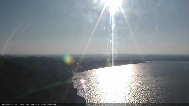 Lake Travis webcam, January 3, 2019 2:50 PM CT