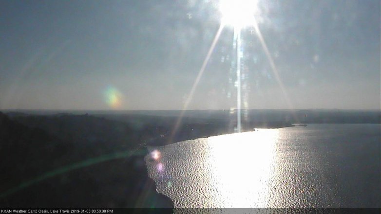 Lake Travis webcam, January 3, 2019 3:00 PM CT