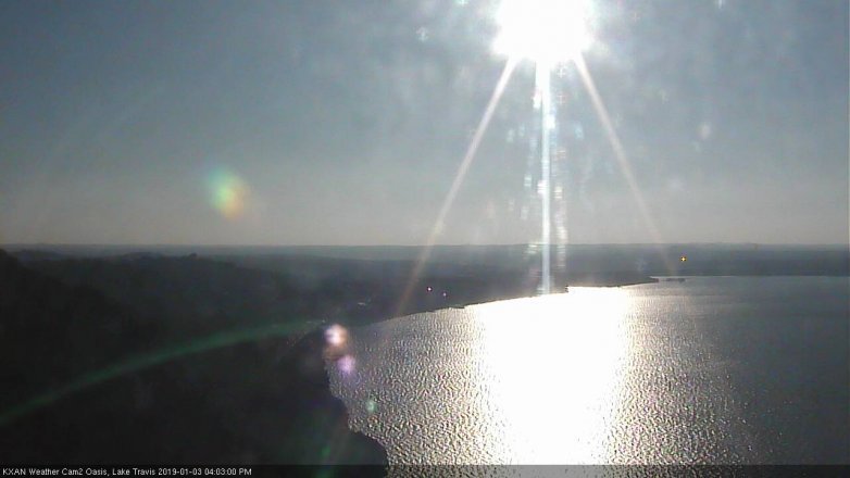 Lake Travis webcam, January 3, 2019 3:05 PM CT