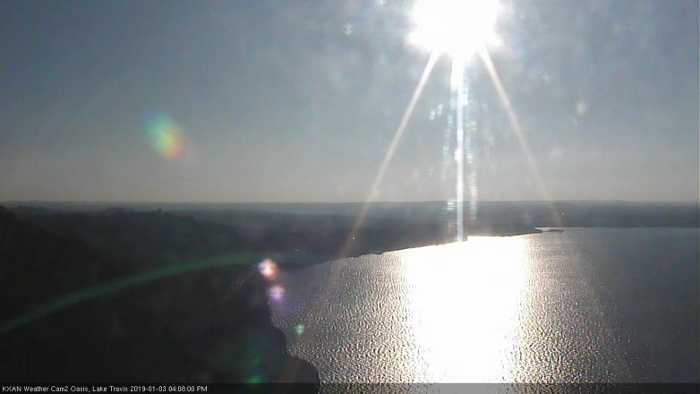 Lake Travis webcam, January 3, 2019 3:10 PM CT