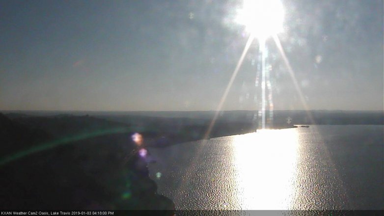 Lake Travis webcam, January 3, 2019 3:20 PM CT
