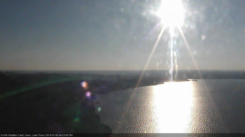 Lake Travis webcam, January 3, 2019 3:25 PM CT