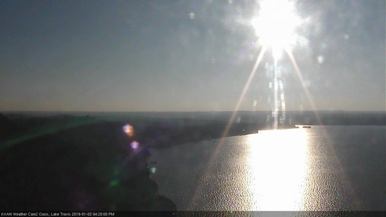 Lake Travis webcam, January 3, 2019 3:30 PM CT