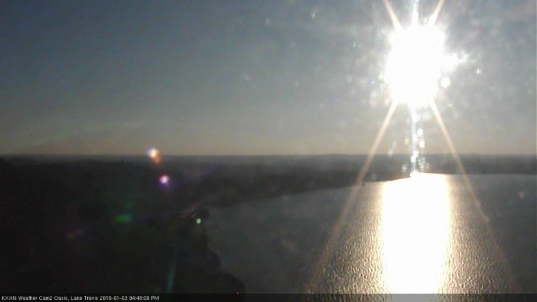 Lake Travis webcam, January 3, 2019 3:50 PM CT