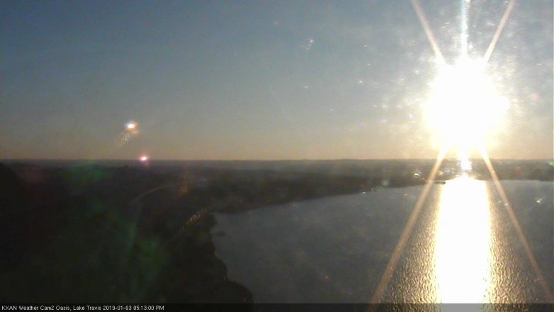 Lake Travis webcam, January 3, 2019 4:15 PM CT
