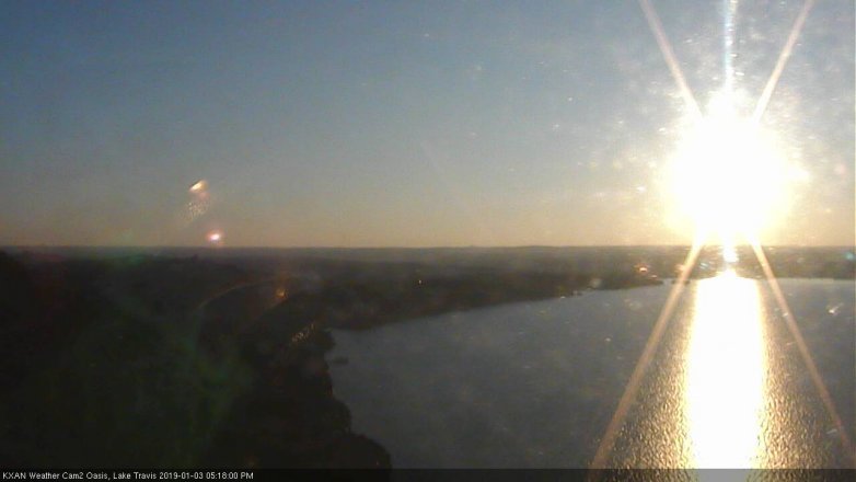 Lake Travis webcam, January 3, 2019 4:20 PM CT